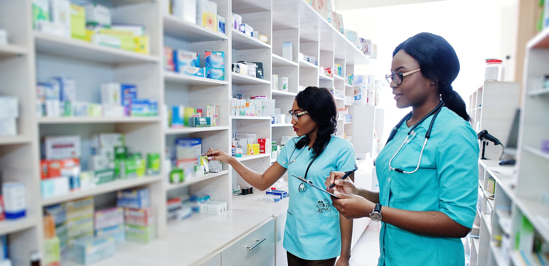 two female pharmacist